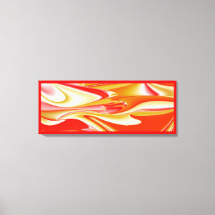 Impressão Em Tela Amor e Abstrato 3D Rainbowart Dourado