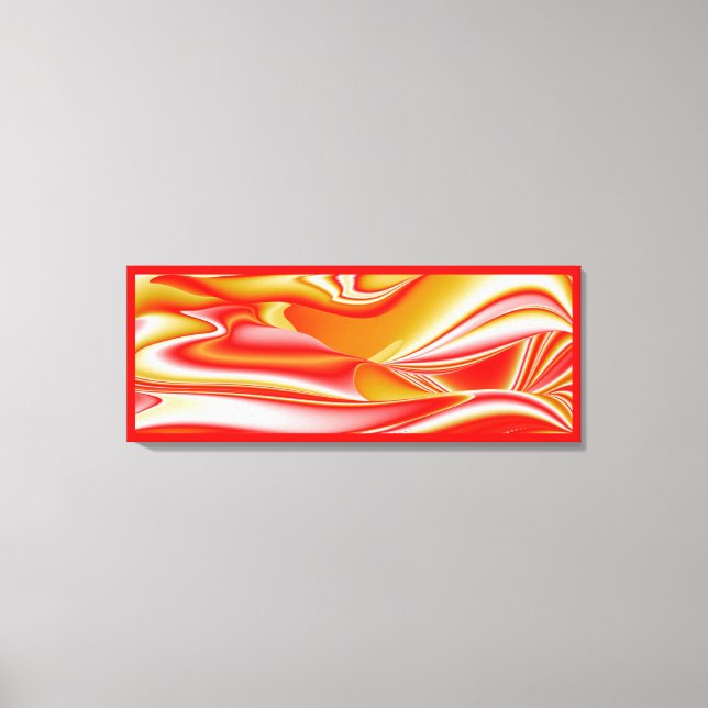 Impressão Em Tela Amor e Abstrato 3D Rainbowart Dourado (Frente)