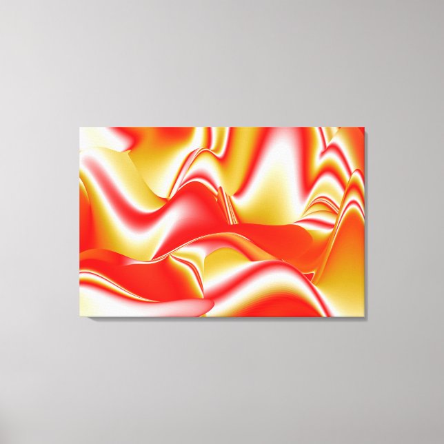 Impressão Em Tela Amor e Abstrato 3D Rainbowart Dourado (Frente)