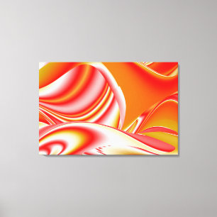 Impressão Em Tela Amor e Abstrato 3D Rainbowart Dourado