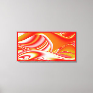 Impressão Em Tela Amor e Ouro Abstrato 3D Rainbowart