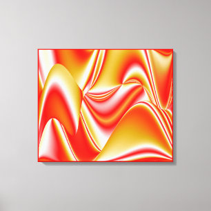 Impressão Em Tela Amor e Ouro Abstrato 3D Rainbowart