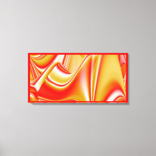 Impressão Em Tela Amor e Ouro Abstrato 3D Rainbowart