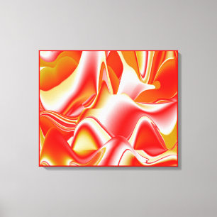 Impressão Em Tela Amor e Ouro Abstrato 3D Rainbowart