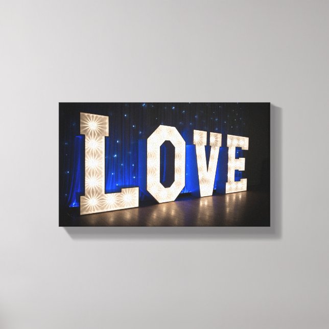 Impressão Em Tela Amor em Luzes (Frente)