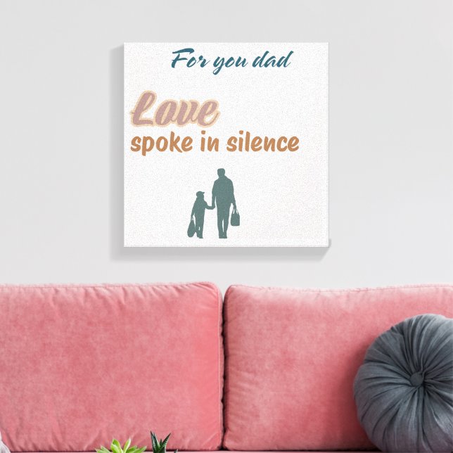 Impressão Em Tela 🖼️ Amor Falado em Silêncio - Muro Sensível (Insitu(Sala de estar))