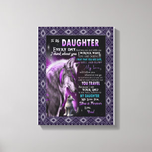 Impressão Em Tela Amor Filha  Carta Ao Meu Amor Filha Por Si