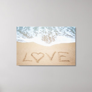 Impressão Em Tela Amor II da praia