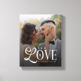 Impressão Em Tela Amor Moderno Casamento Personalizado Foto Casais M