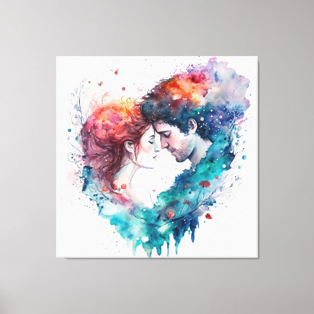 Impressão Em Tela Amor para sempre (Frente)