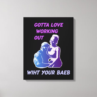 Impressão Em Tela Amor trabalhando