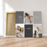 Impressão Em Tela Amor Vive Aqui | Três Presentes Da Família De Foto<br><div class="desc">Apresentando um presente animador e personalizado que celebra a essência da família, apresentando uma bela estrutura de cinza adorada com uma frase emocionante "Love Lives Here" e três fotos acalentadas. Cada vez que o receptor vislumbra este dom notável, seu coração será cheio de lembranças amáveis e de uma profunda apreciação...</div>