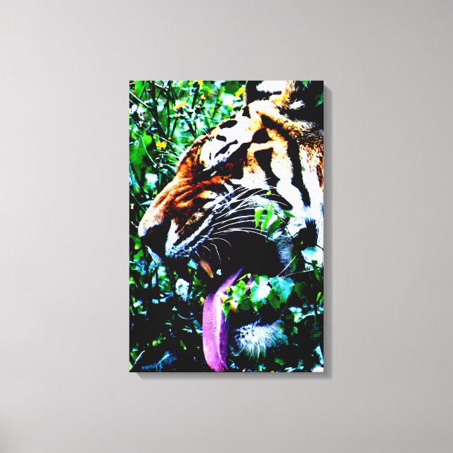 Impressão Em Tela Amur Tiger 16x24 (40x60cm) waccnm (Frente)
