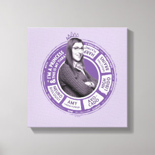 Impressão Em Tela Amy Farrah Fowler Info Graphic