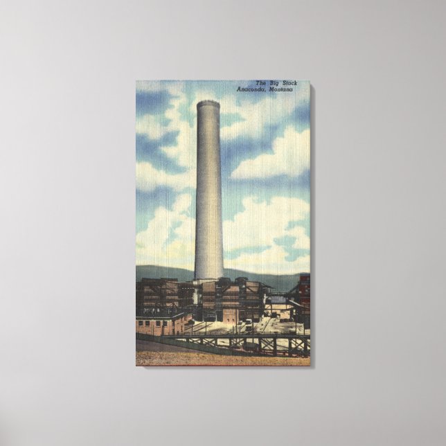 Impressão Em Tela Anaconda, Montana - Washoe Smelter (Frente)