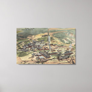 Impressão Em Tela Anaconda, Montana - Washoe Smelter View de