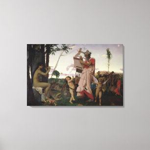 Impressão Em Tela Anacreon, Baco e Afrodite, 1848