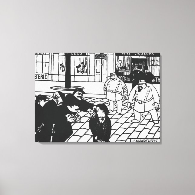 Impressão Em Tela Anarquista, 1892 (Frente)