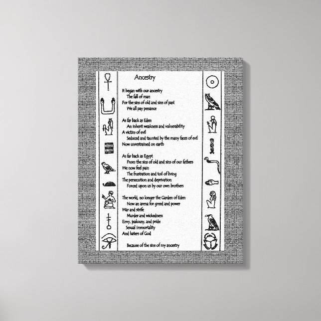 Impressão Em Tela Ancestralidade (Frente)