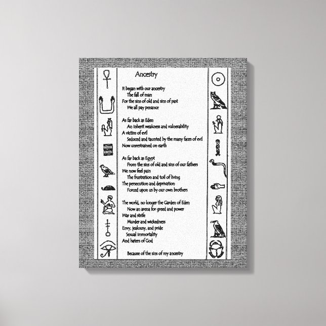Impressão Em Tela Ancestralidade (Frente)