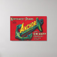 Anchor Pear Crate LabelYakima, WA