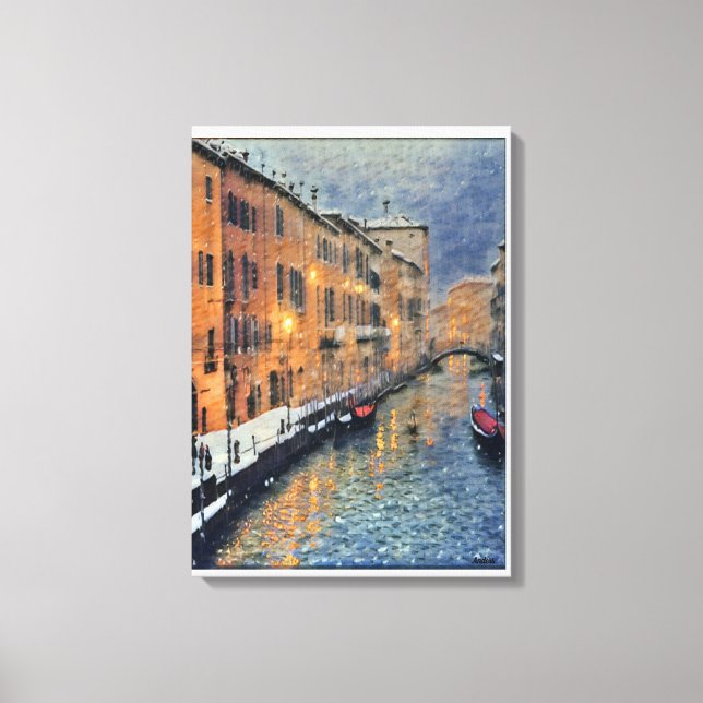 Impressão Em Tela Anders Artidze*Neve No Canal* (Frente)