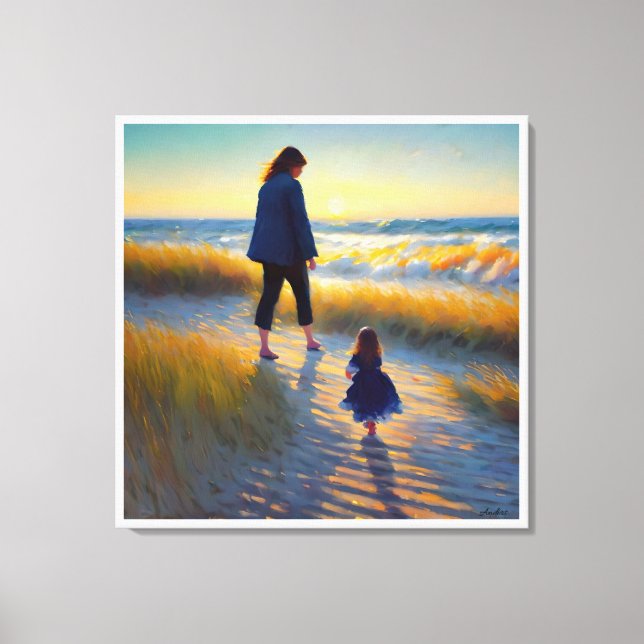Impressão Em Tela Anders Artie * Mãe e Filha * (Frente)