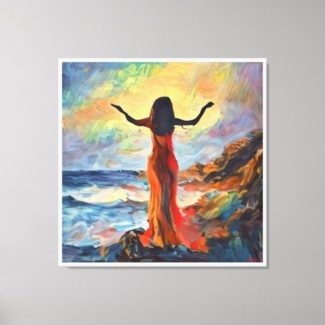 Impressão Em Tela AndersArtéria"Manhã Loucura* Aquarela (Frente)