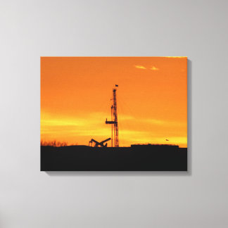Impressão Em Tela Anel de Ocupação de Petróleo no Sunset