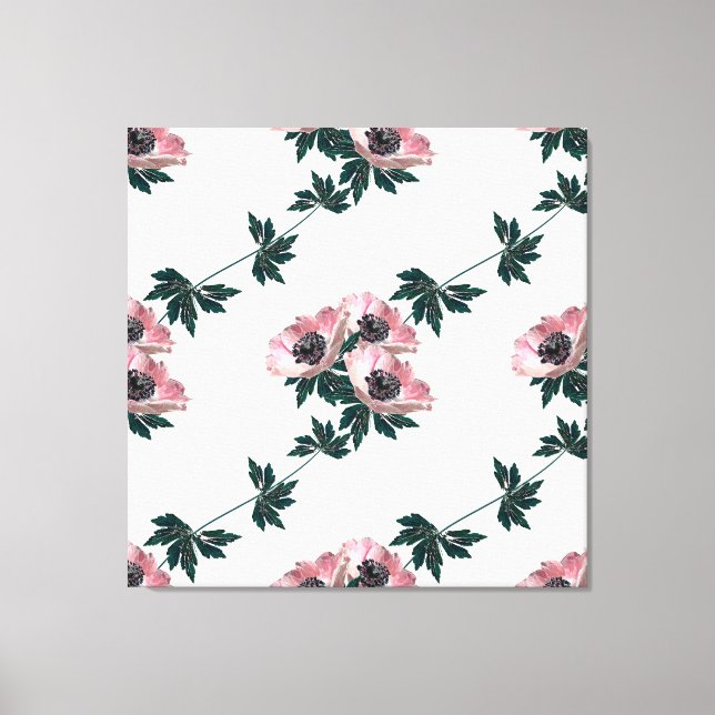 Impressão Em Tela Anêmonas. (Frente)