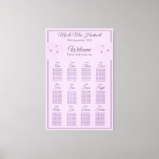 Impressão Em Tela Anemone em Lilac Sentado Gráfico~ 12 Sentos