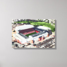 Impressão Em Tela Anfield Stadium Liverpool - Artistic Watercolour