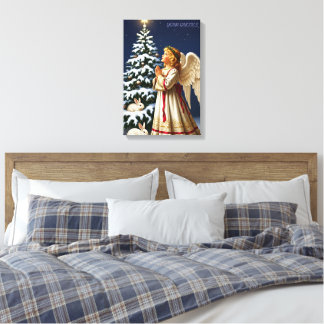 Impressão Em Tela Angel of Christmas Night – Classical Holiday 