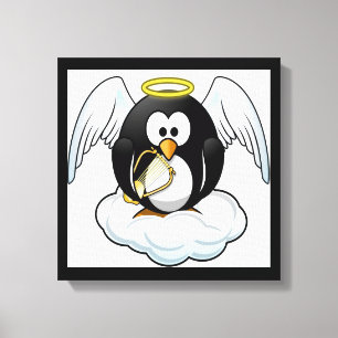 IMPRESSÃO EM TELA ANGEL PENGUIN