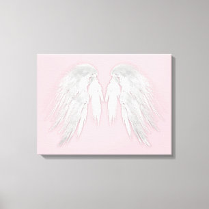 Impressão Em Tela ANGEL WINGS Rosa