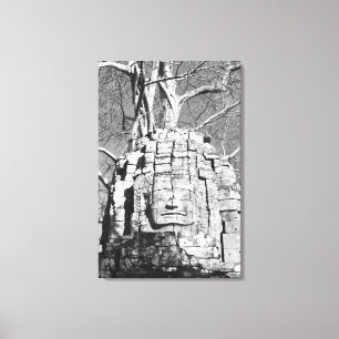 Impressão Em Tela Angkor Camboja, Cabeça Ta Som Templo