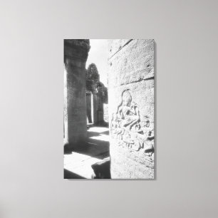Impressão Em Tela Angkor Camboja, Escultura Apsara O Bayon 2