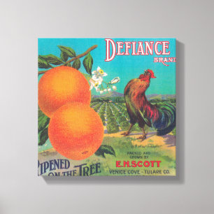 Impressão Em Tela Angra alaranjada de LabelVenice do desafio, CA