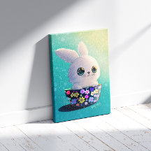 Animais Fofos da Primavera: Florada de Coelhinhos