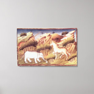 Impressão Em Tela Animais Mythical na região selvagem