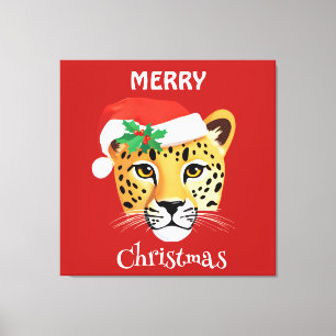 Impressão Em Tela Animais Safari Funny Cheetah leopardo Papais noeis