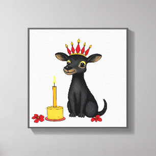Impressão Em Tela Animais selvagens festivos Kwanzaa vibrantes em di