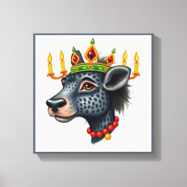 Impressão Em Tela Animais selvagens festivos Kwanzaa vibrantes em di