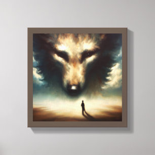Impressão Em Tela Animal Espiritual Lobo 1
