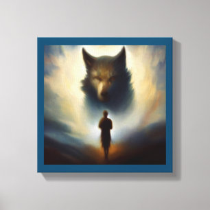 Impressão Em Tela Animal Espiritual Lobo 2