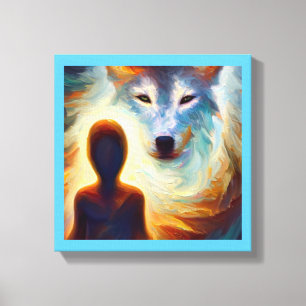 Impressão Em Tela Animal Espiritual Lobo 3
