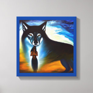 Impressão Em Tela Animal Espiritual Lobo 4