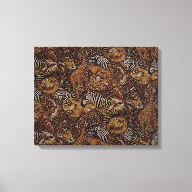 IMPRESSÃO EM TELA ANIMAL JUNGLE SAFARI (Frente)