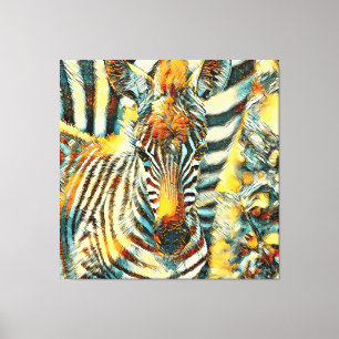 Impressão Em Tela AnimalArt_Zebra_002