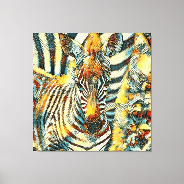 Impressão Em Tela AnimalArt_Zebra_002 (Frente)